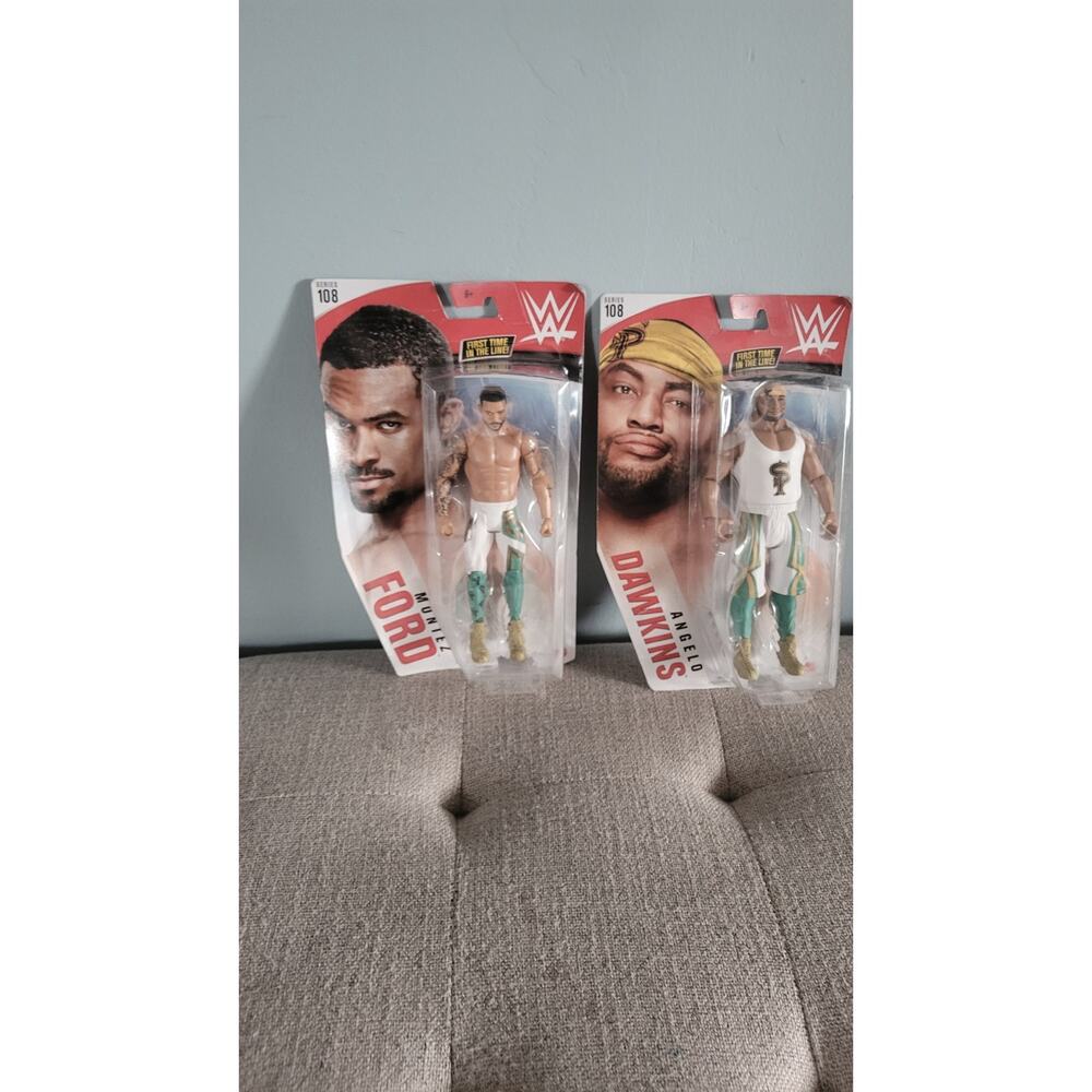 WWE Street Profits Montez Ford Angelo Dawkins Series 108 Figures First Time...